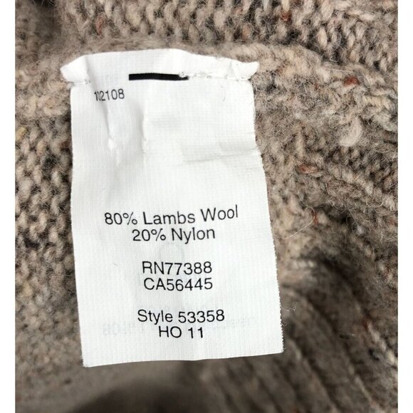 J.Crew Womens Button Shoulder Wool Flecked Sweater M Tan Preppy Old Money Office - Picture 6 of 9